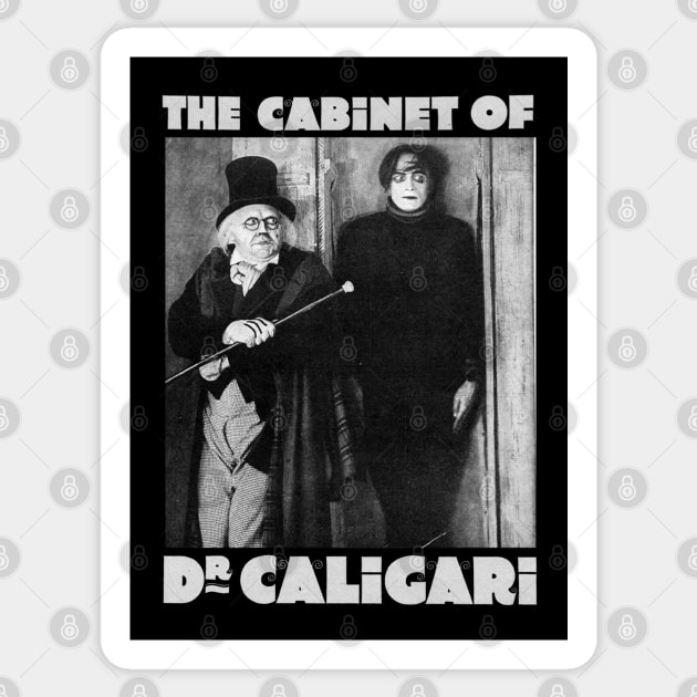 The Cabinet of Dr. Caligari Sticker by Hiraeth Tees